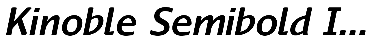Kinoble Semibold Italic